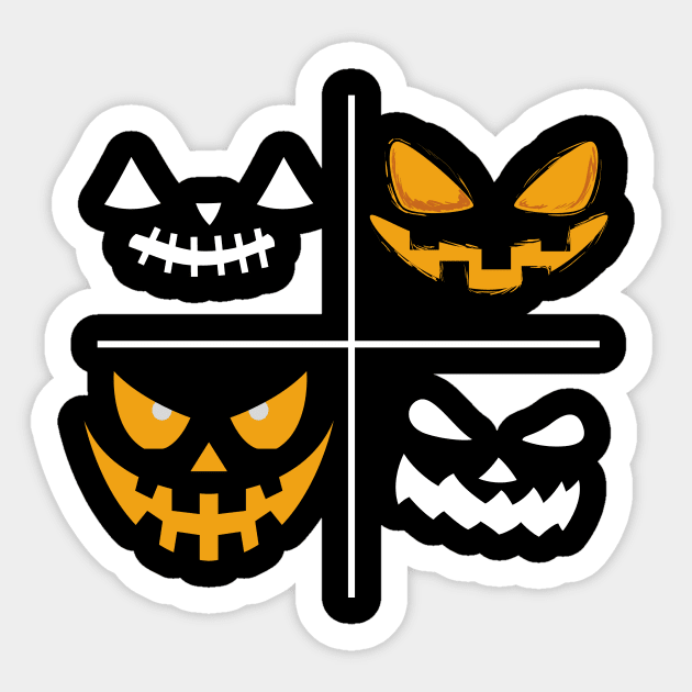 Halloween Face Mask, Happy Hallween For kids, Haloween ghost Face Mask for Kids. Sticker by DakhaShop